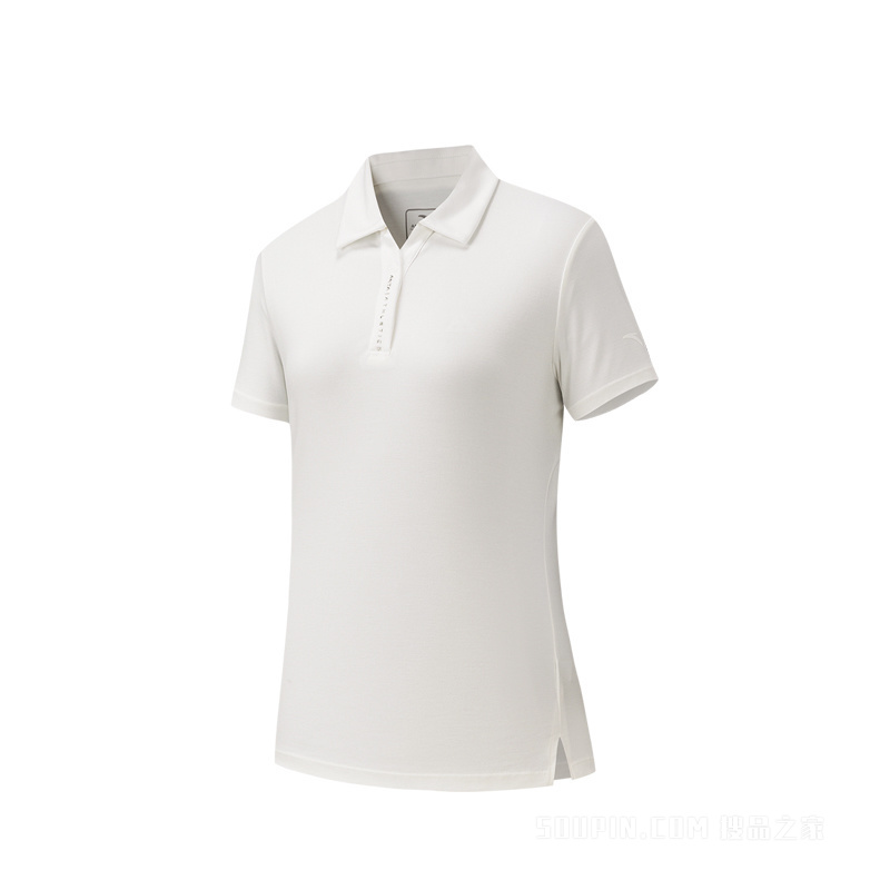 安踏训练女子液柔冰肤短袖POLO衫