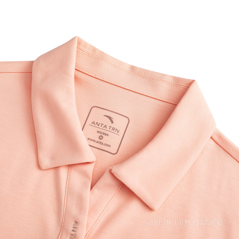 安踏训练女子液柔冰肤短袖POLO衫
