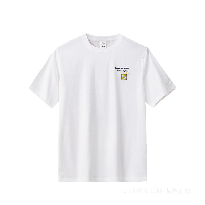 安踏×呆萌町联名女子冰肤短袖针织衫