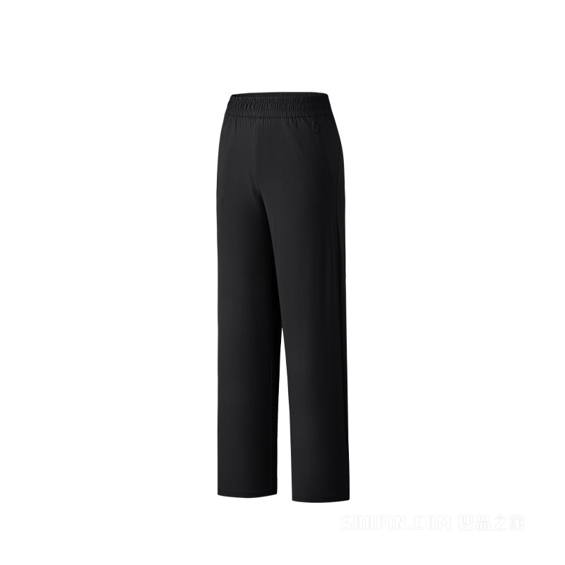 安踏综训系列裤吧女子冰肤针织运动长裤