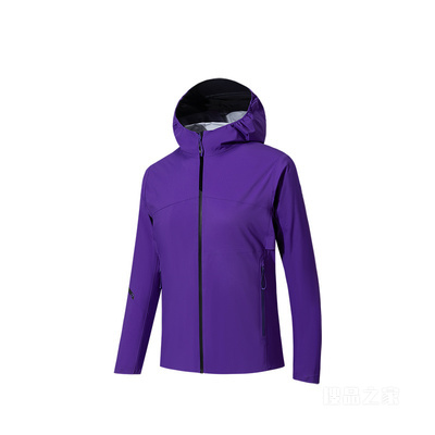 安踏冠军越野跑女子无氟防泼水防水透湿轻质冲锋衣