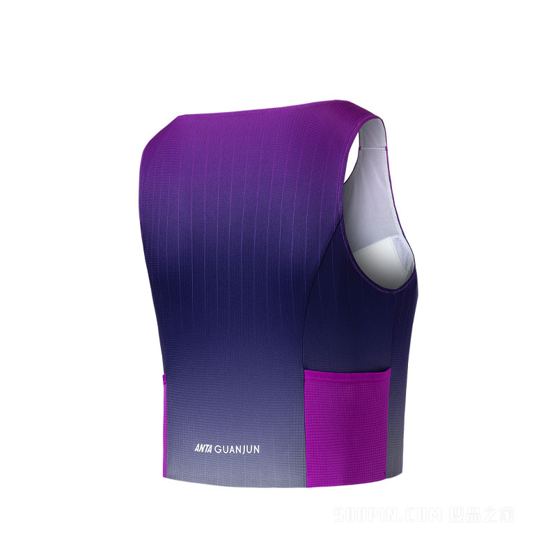 安踏冠军越野跑女子吸湿速干针织背心