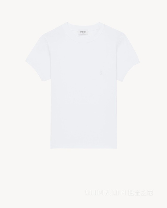 LE CASSANDRE平纹针织罗纹棉质T恤