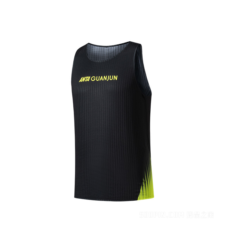 安踏冠军越野跑男子疾飞速干抗菌运动背心