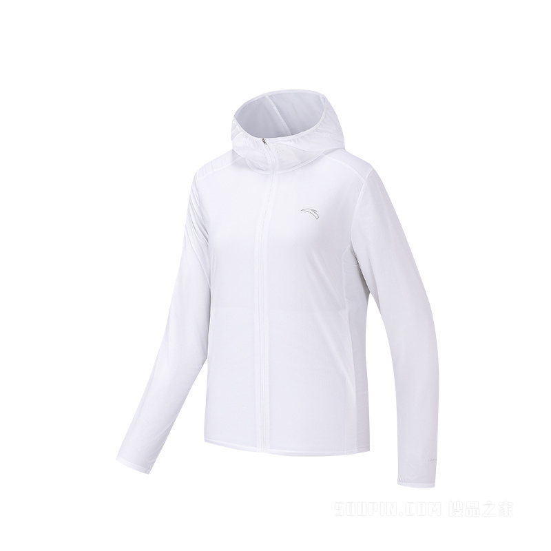 安踏进阶跑女子冰肤抗紫外线UPF50梭织运动外套