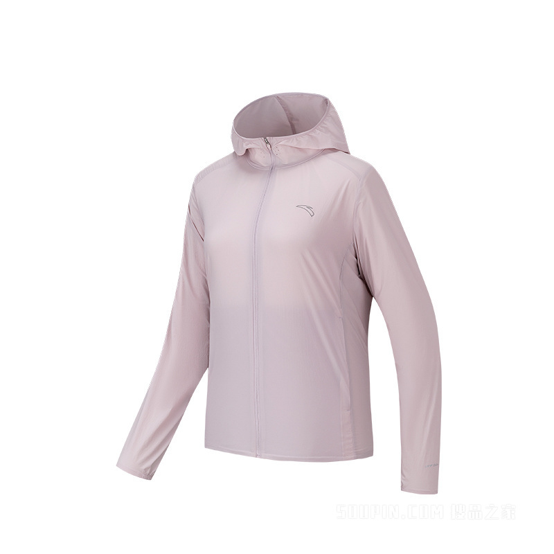 安踏进阶跑女子冰肤抗紫外线UPF50梭织运动外套