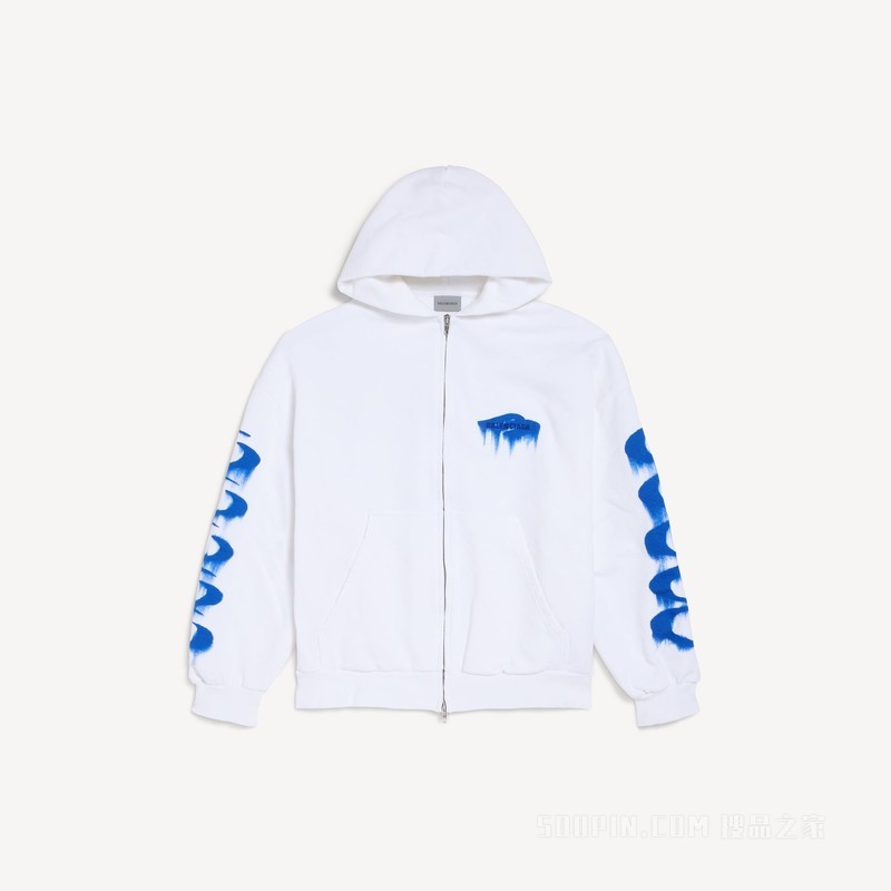 WET BRUSH常规版型拉链连帽衫