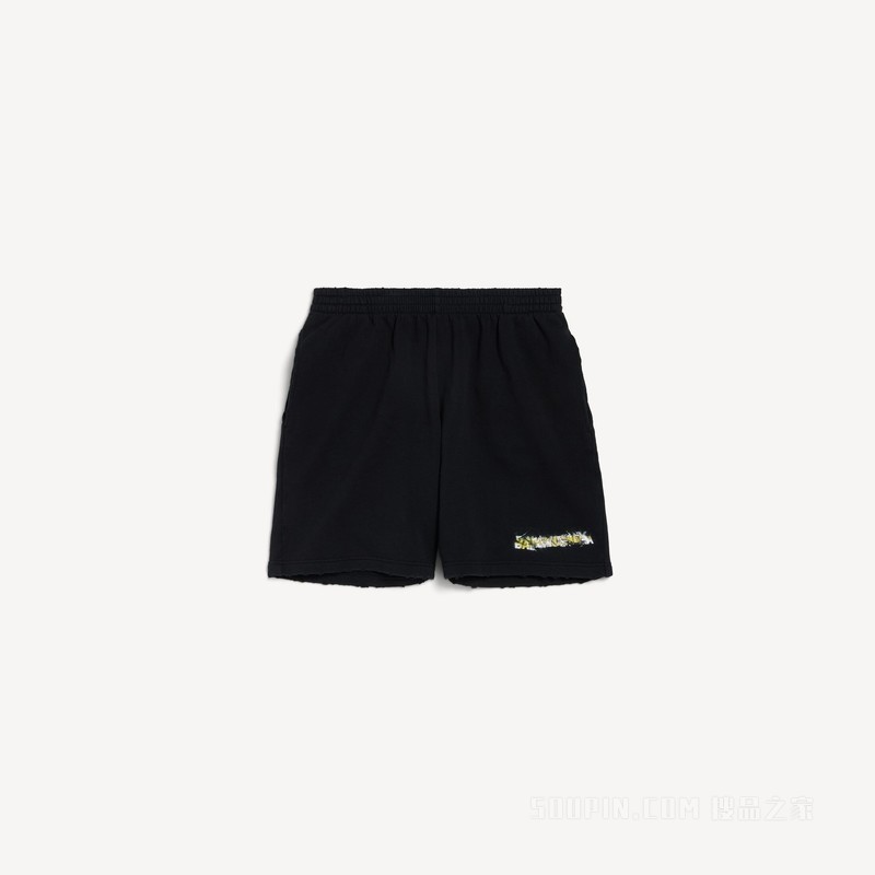 MESSY SPRAY宽松版型短裤