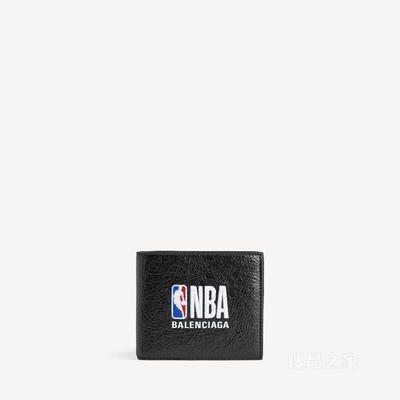 BALENCIAGA | NBA 联名系列 CASH方形折叠钱包