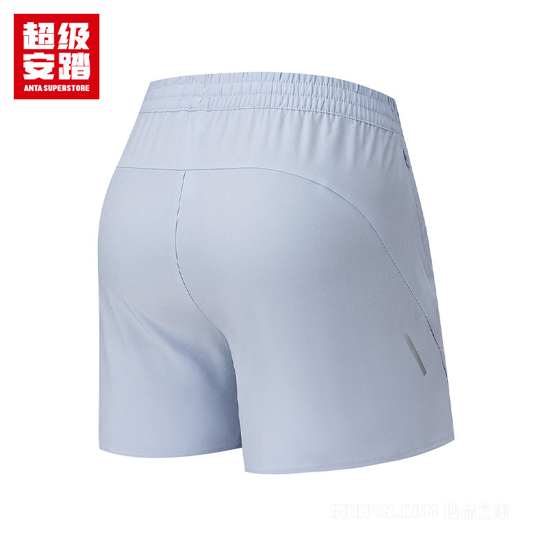 超级安踏跑步女子吸湿速干梭织短裤
