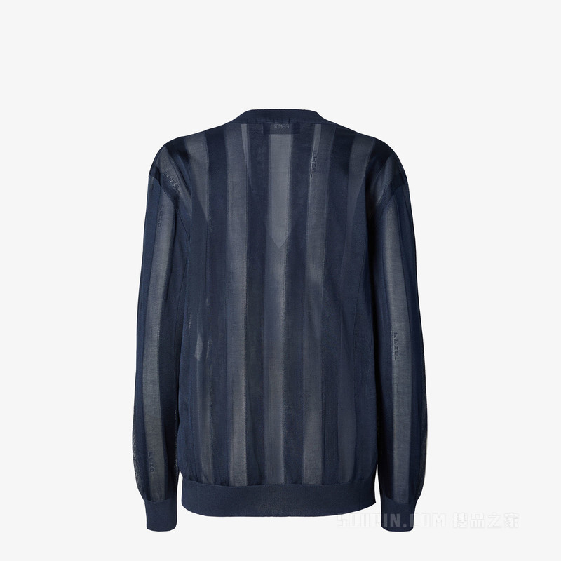 毛衣 海军蓝Pequin桑蚕丝毛衣