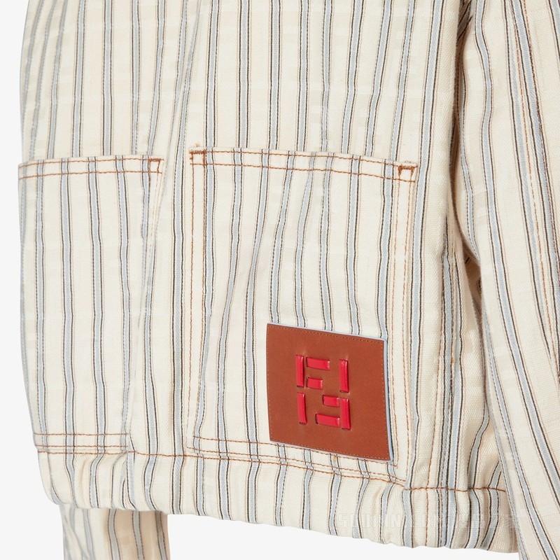 夹克 米色FF牛仔夹克