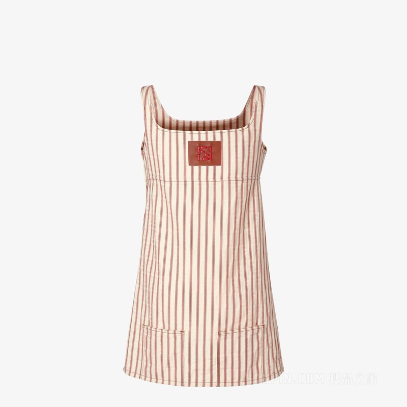 连衣裙 米色FF牛仔连衣裙