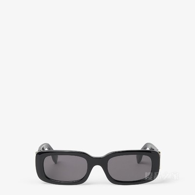 FF Diamonds 低横梁设计黑色醋酸酯材料太阳镜