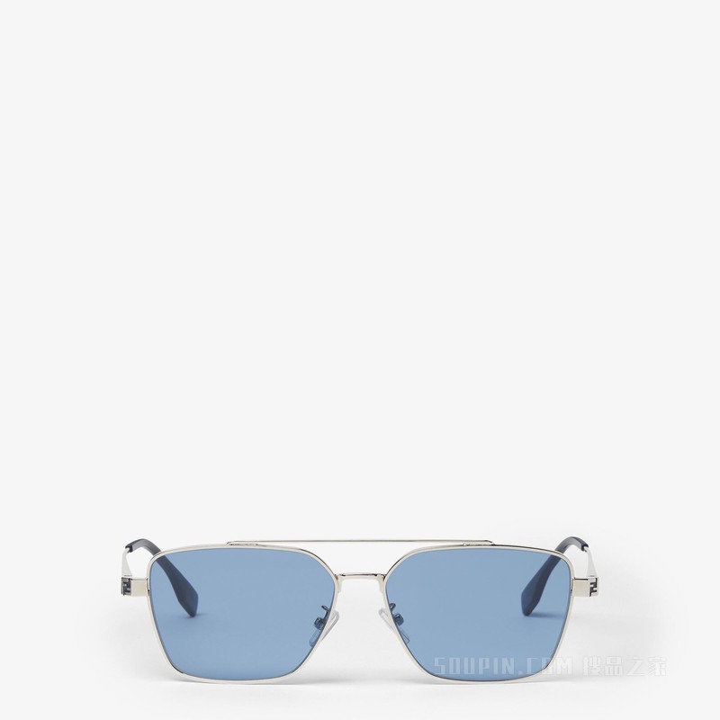 FENDI Sky 银色金属太阳镜