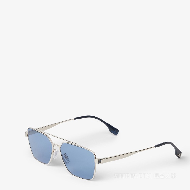 FENDI Sky 银色金属太阳镜