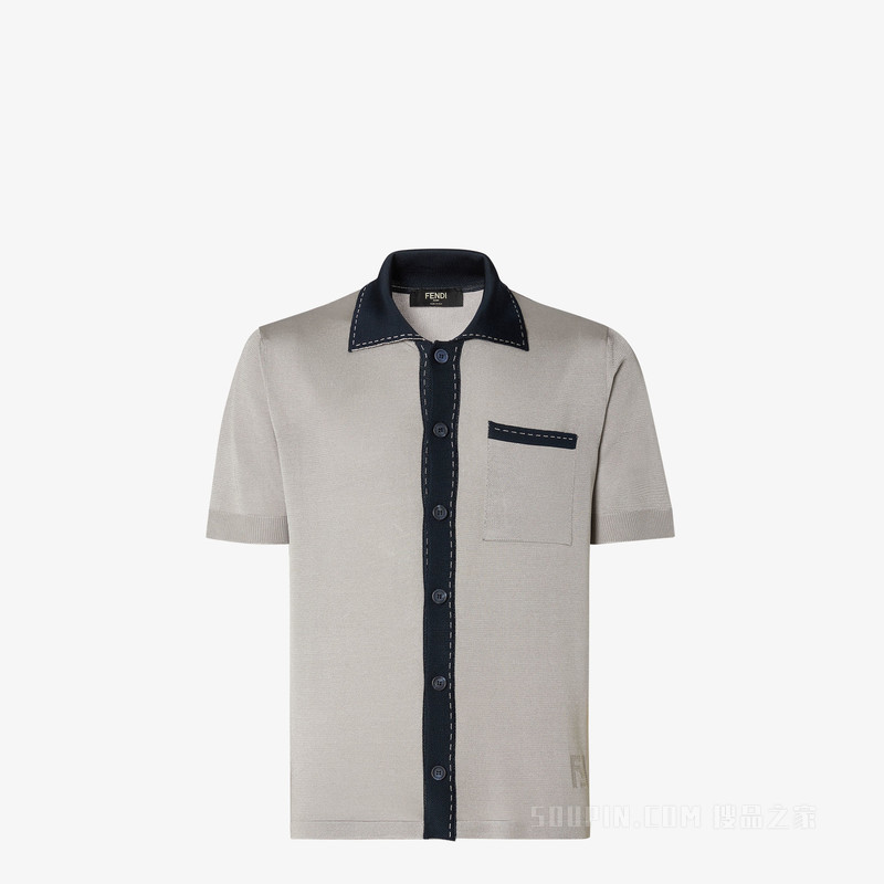 开衫 灰色粘胶纤维开衫