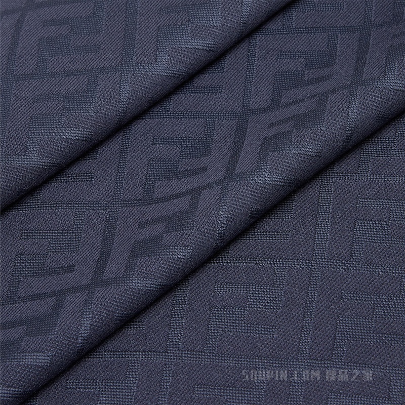 FF披巾 海军蓝桑蚕丝绵羊毛披巾