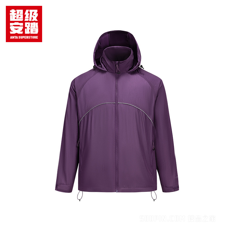 超级安踏户外系列露营男子无氟防泼水梭织运动外套