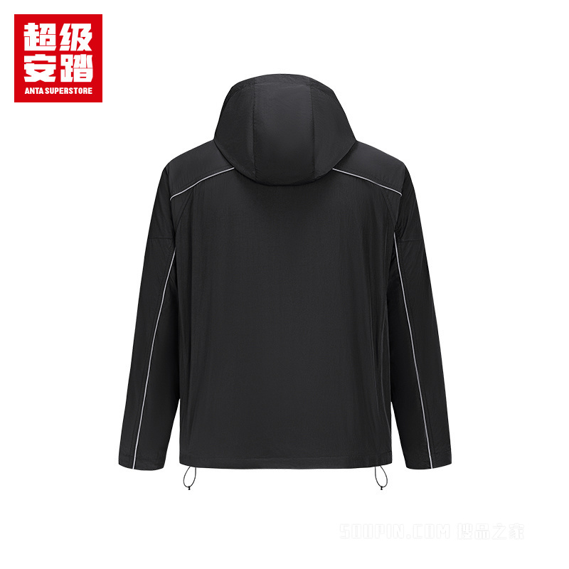 超级安踏户外系列露营男子无氟防泼水梭织运动外套