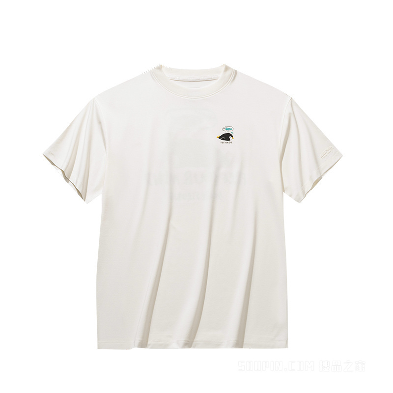 安踏滑板文化女子短袖针织衫