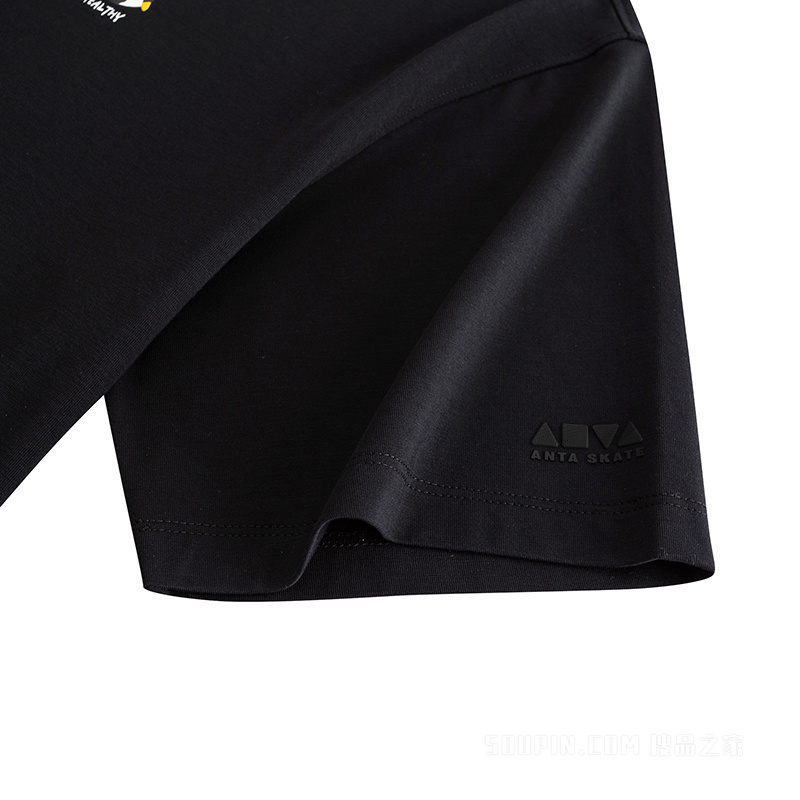 安踏滑板文化女子短袖针织衫