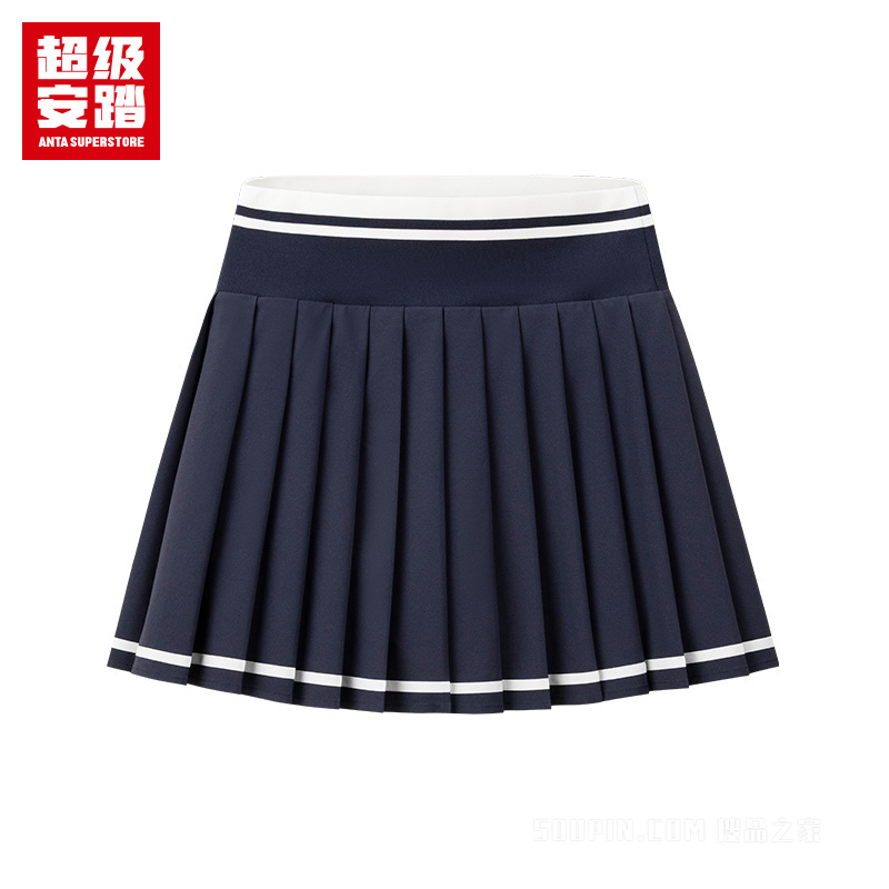 超级安踏小球运动系列网球女子吸湿速干梭织半身裙