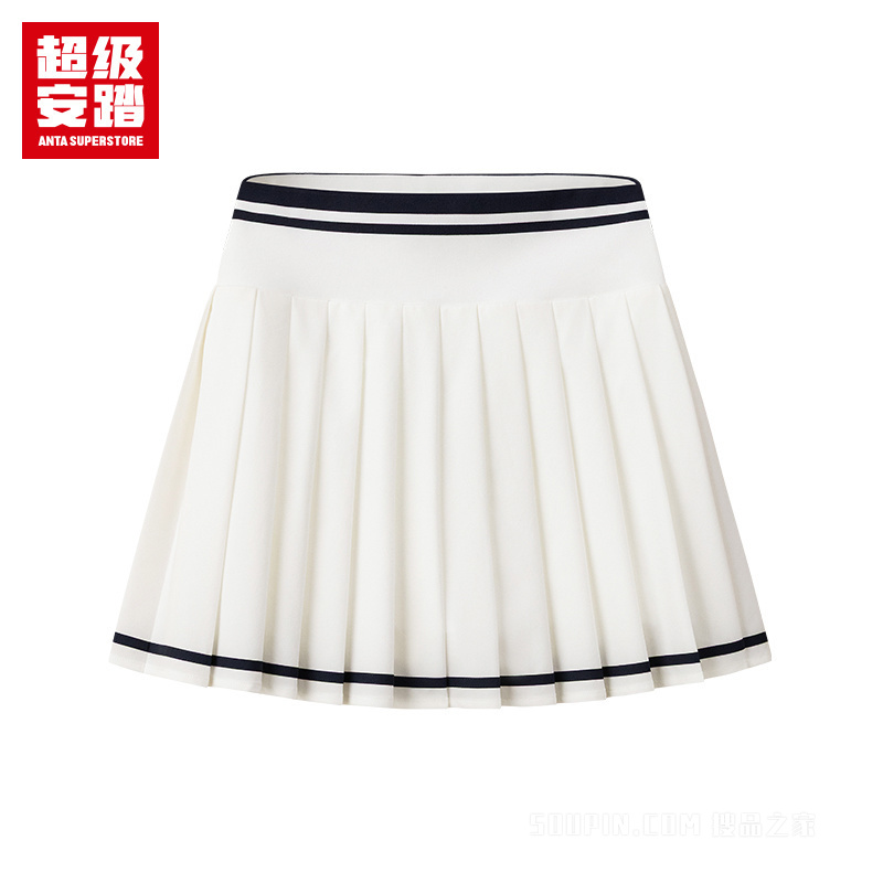 超级安踏小球运动系列网球女子吸湿速干梭织半身裙