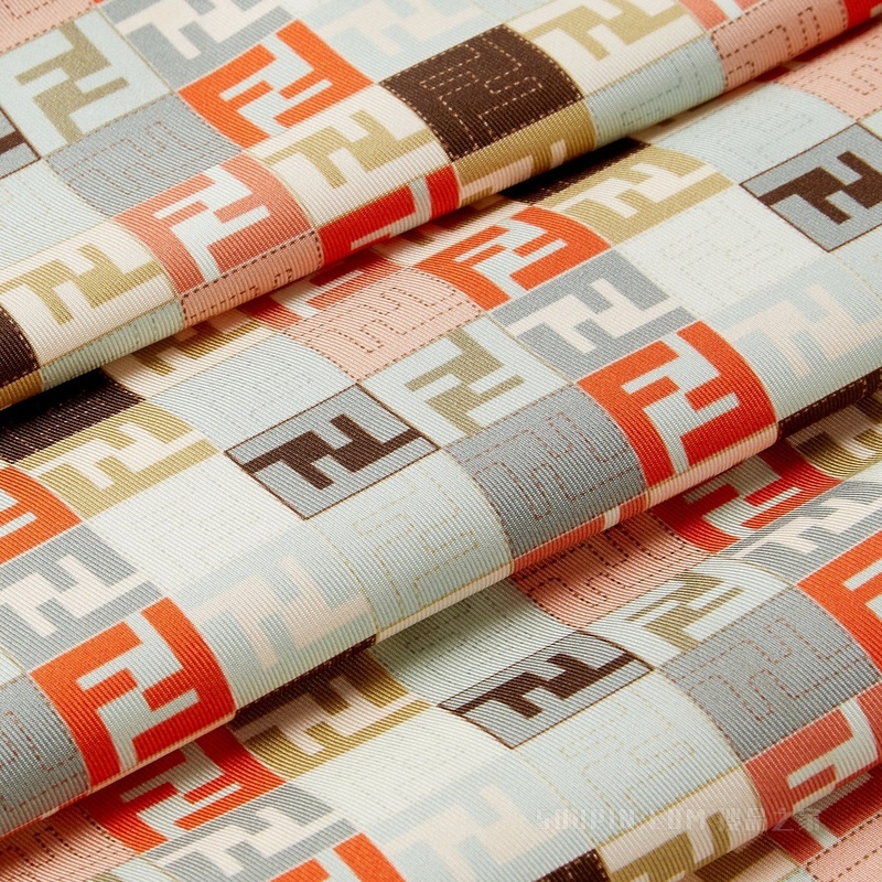 FF围巾 橙色桑蚕丝围巾