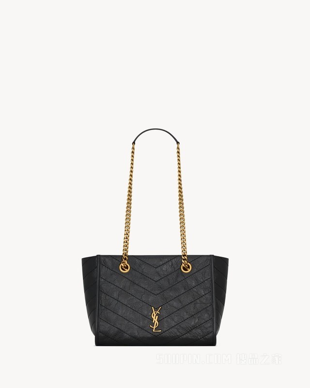 NIKI小号复古皮革购物袋