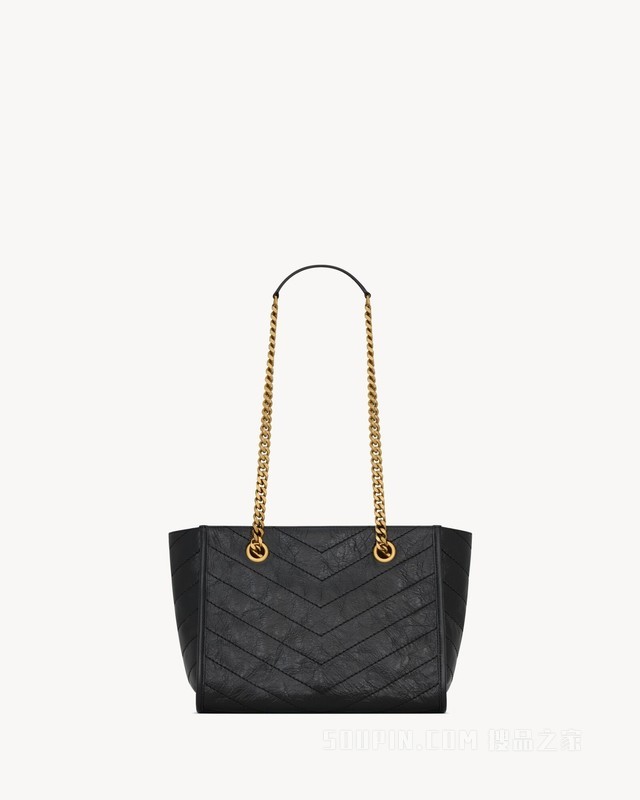 NIKI小号复古皮革购物袋