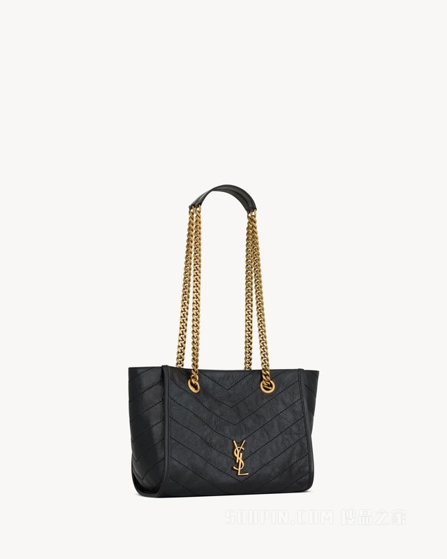 NIKI小号复古皮革购物袋