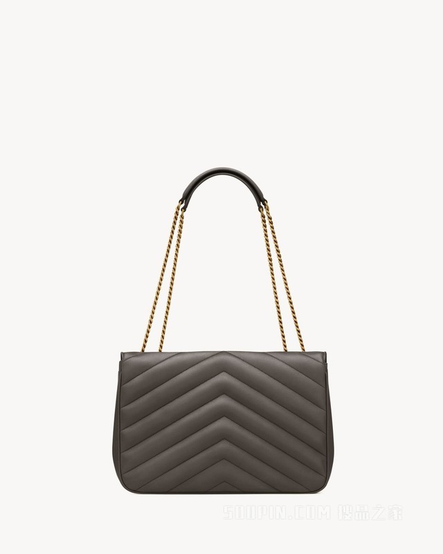 LOULOU大号绗缝羊皮革手袋