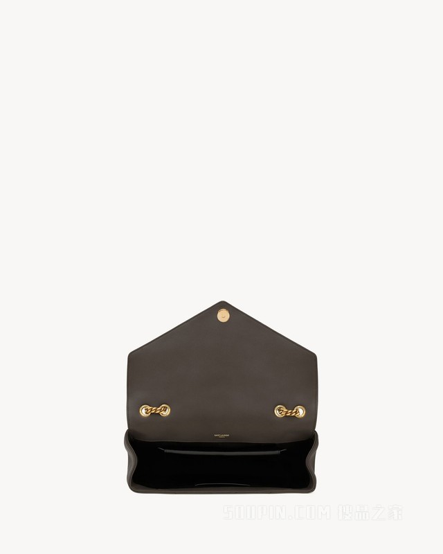 LOULOU大号绗缝羊皮革手袋