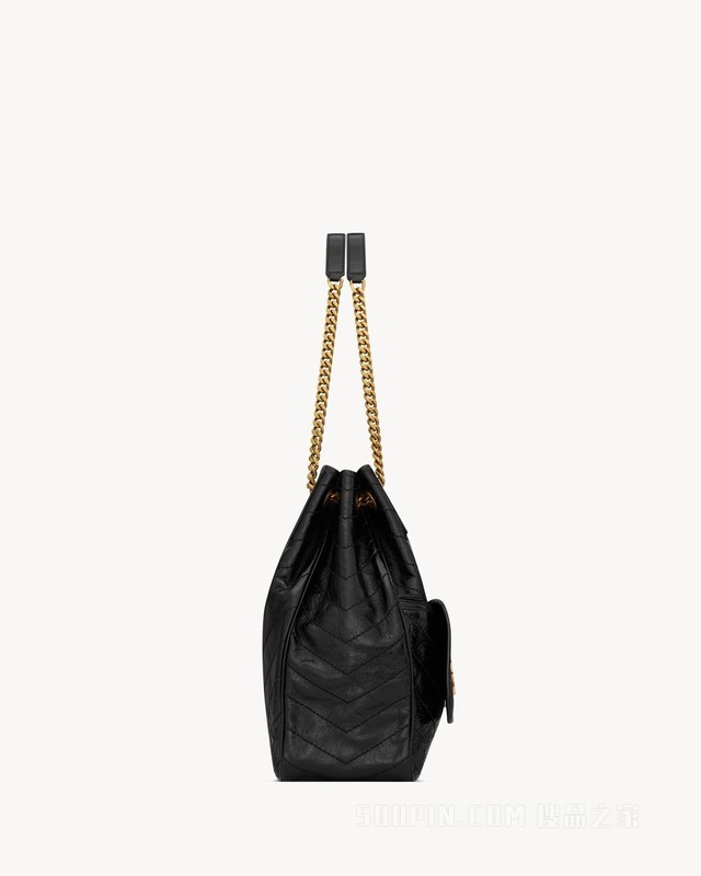 NIKI小号复古皮革购物袋