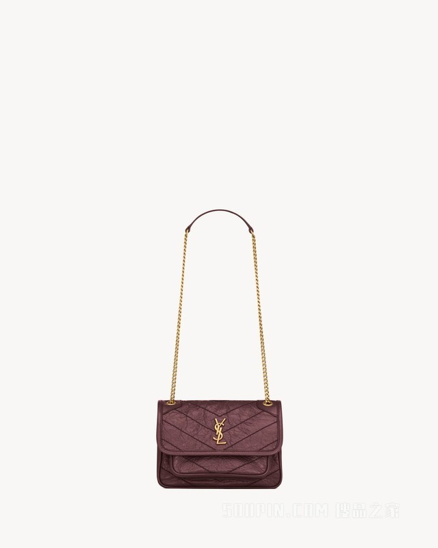 NIKI迷你复古皮革手袋