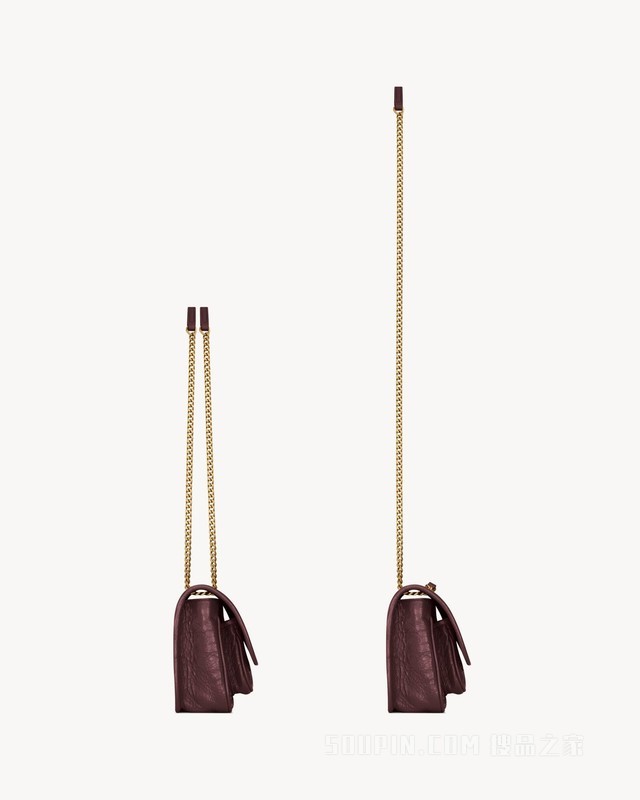 NIKI迷你复古皮革手袋