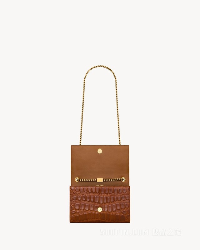 新KATE小号鳄鱼纹压印皮革手袋