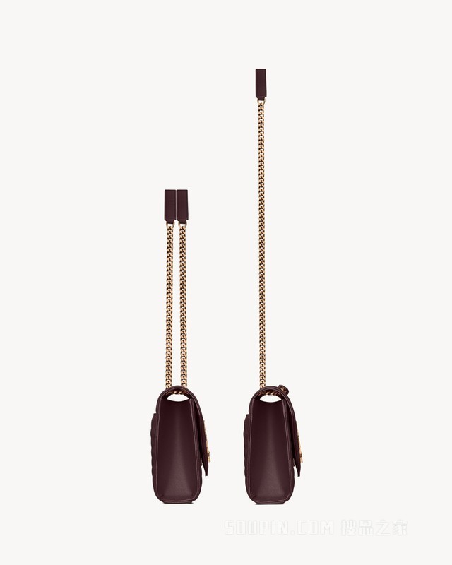 ENVELOPE中号粒面压印皮革手袋