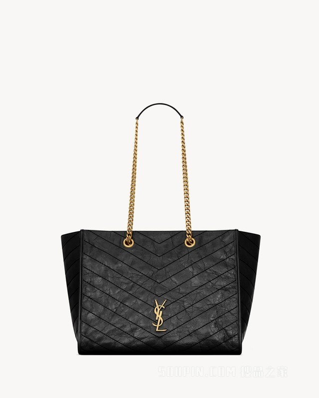 NIKI复古皮革购物袋