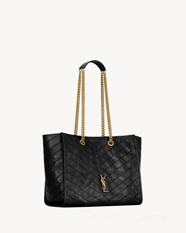 NIKI复古皮革购物袋