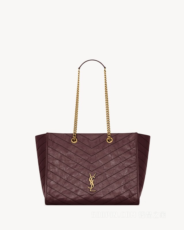 NIKI复古皮革购物袋