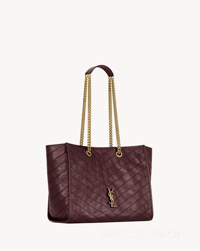 NIKI复古皮革购物袋