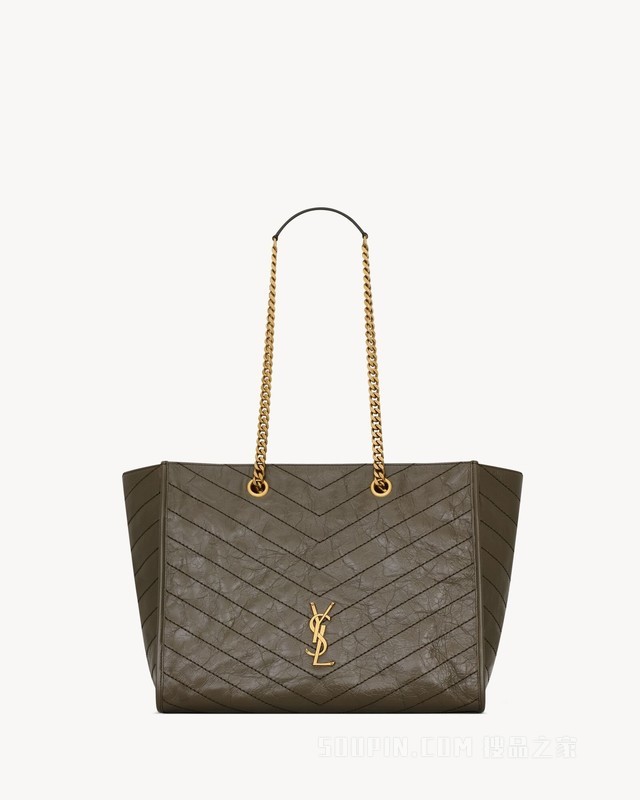 NIKI复古皮革购物袋