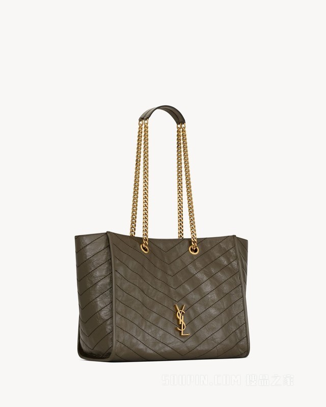 NIKI复古皮革购物袋