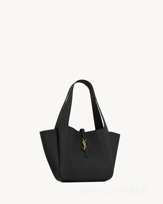 LE 5 À 7 SMALL BEA粒面皮革手袋