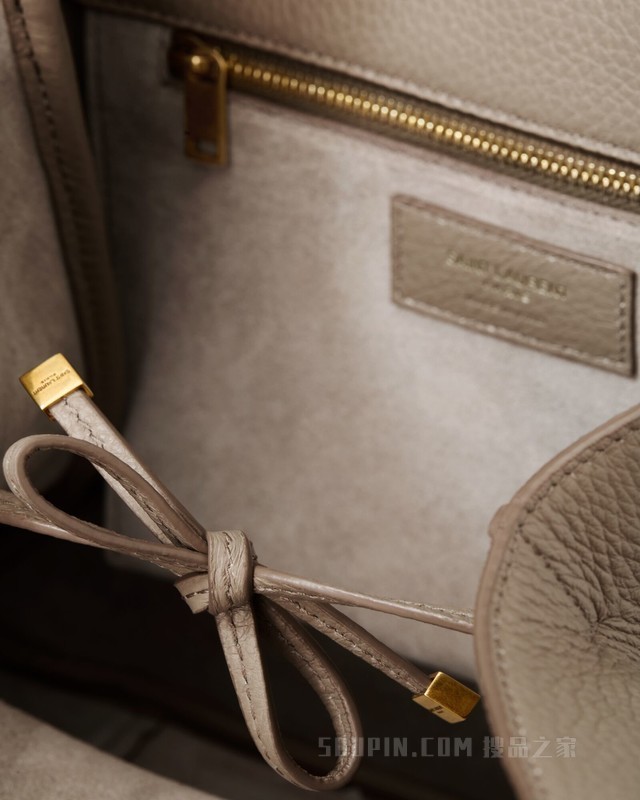 LE 5 À 7 SMALL BEA粒面皮革手袋