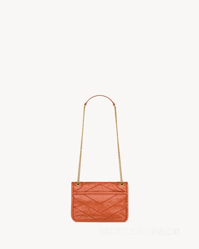 NIKI迷你复古皮革手袋