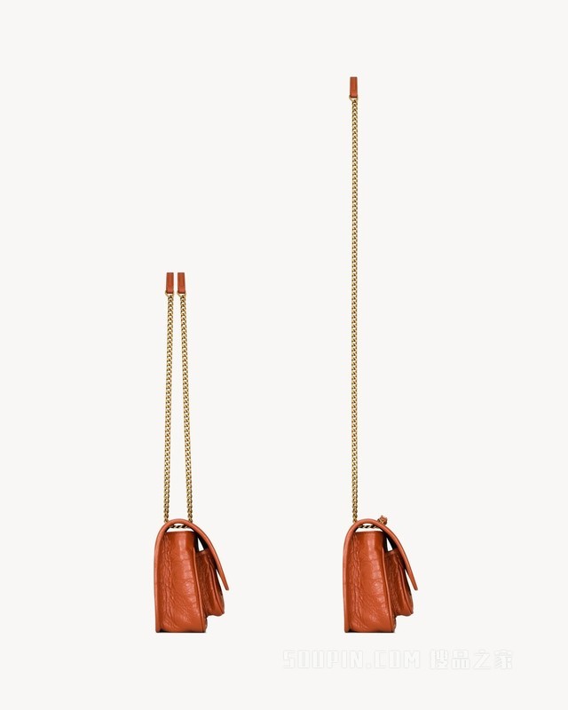 NIKI迷你复古皮革手袋