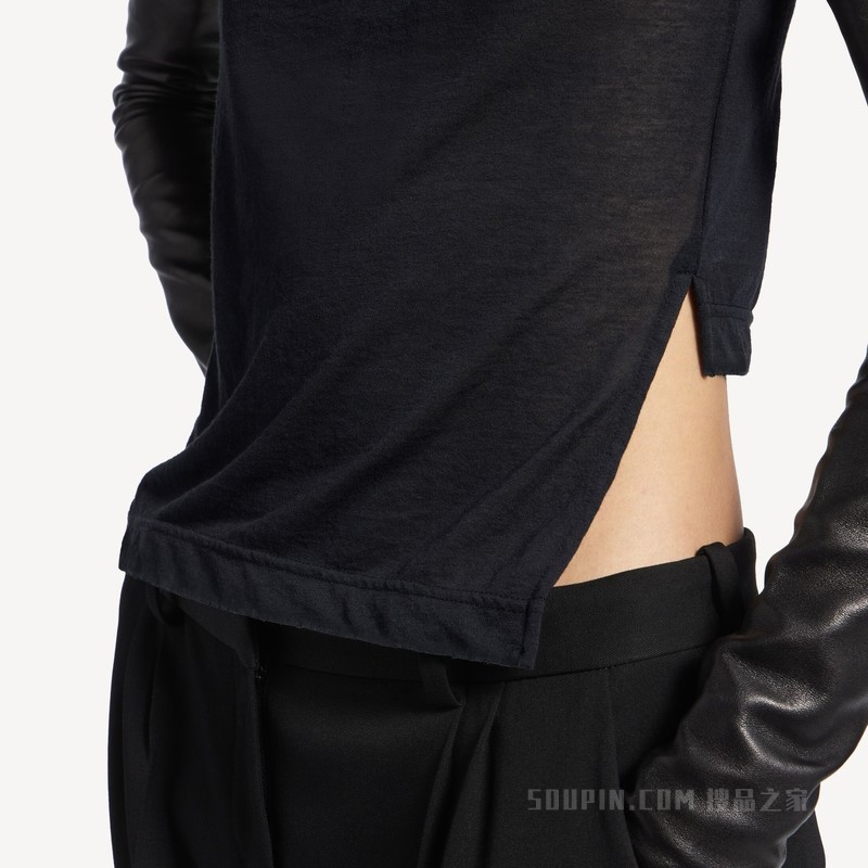 MESSY SPRAY CHOPPED BACK T恤